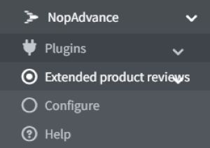 extended product review nopcommerce plugin navigation menu